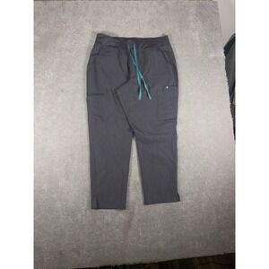 FIGS High Waisted Yola Skinny Scrub Pants in Graphite Gray Size XL Petite‎ Cargo